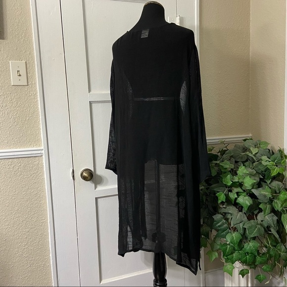 Loose Weave Boho Button-Up Duster Cardigan - Picture 16 of 16